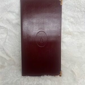 Cartier Burgundy Leather Wallet